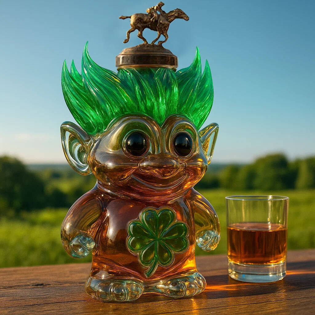 Troll Doll Whiskey bottle