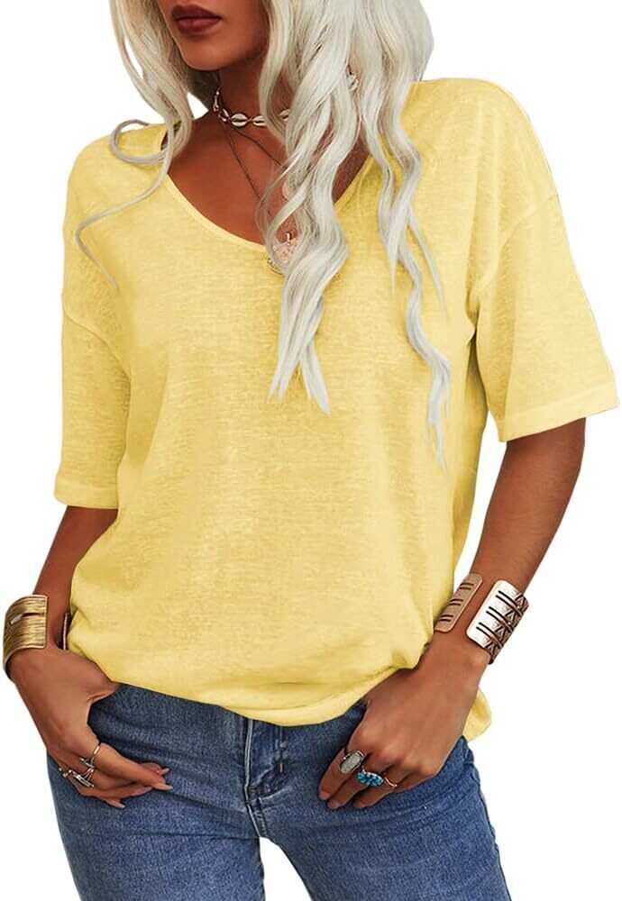 FINAL SALE⚡Summer Casual Half Sleeve T-shirt Basic Tops (Multiple Colors)
