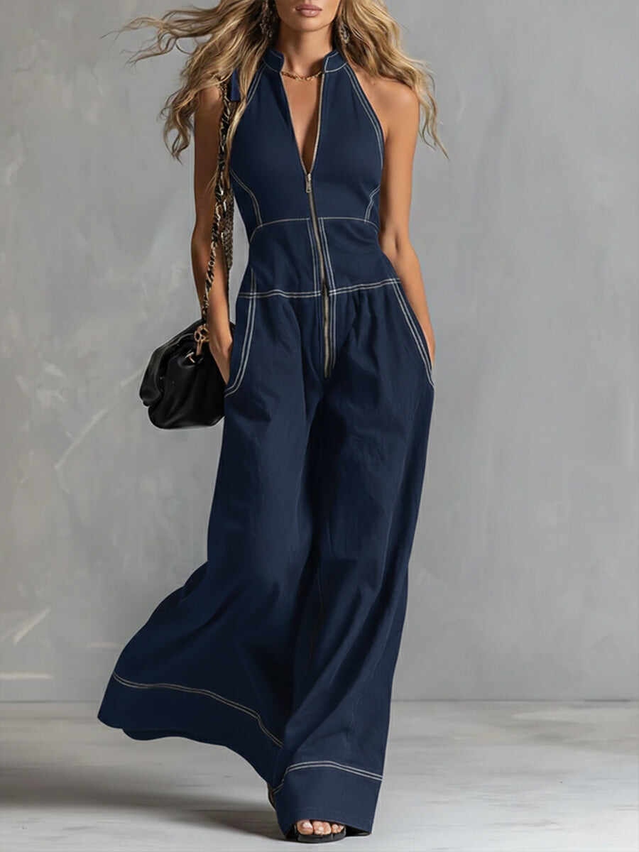 🔥Summer Arrivals🌟🔥 Casual Zippered Cotton Jumpsuit — The Ultimate Everyday Must-Have