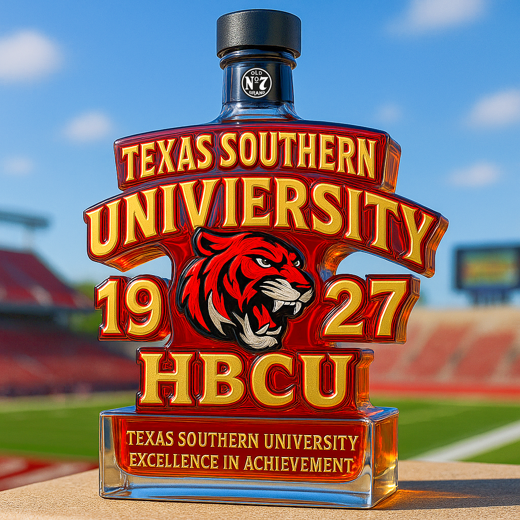 Texas Southern University Limited-Edition Whiskey Bottle