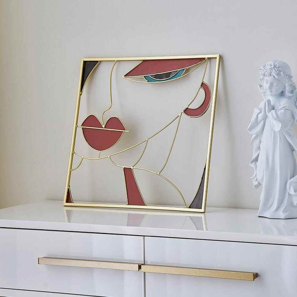 Female Face Macrame Art