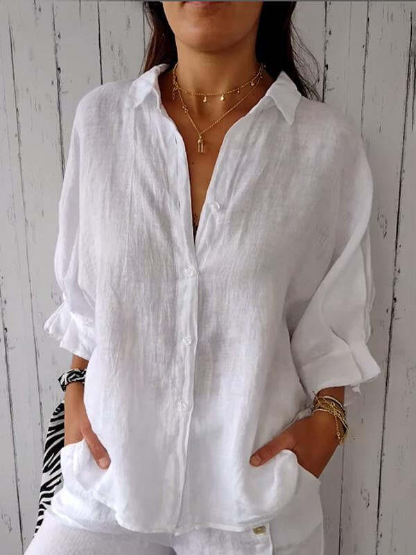 Women's Casual Relaxed Linen Top