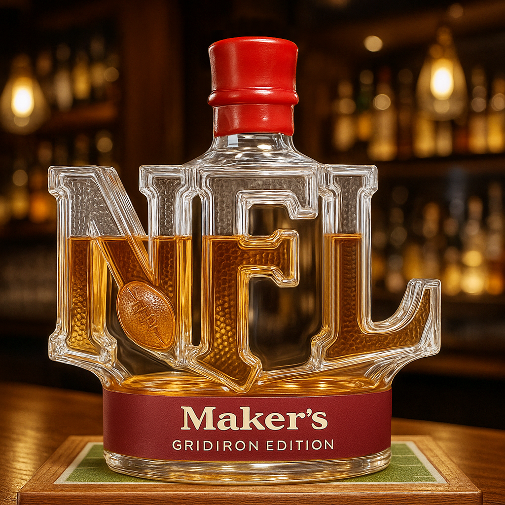 National Football League Whiskey Bottle