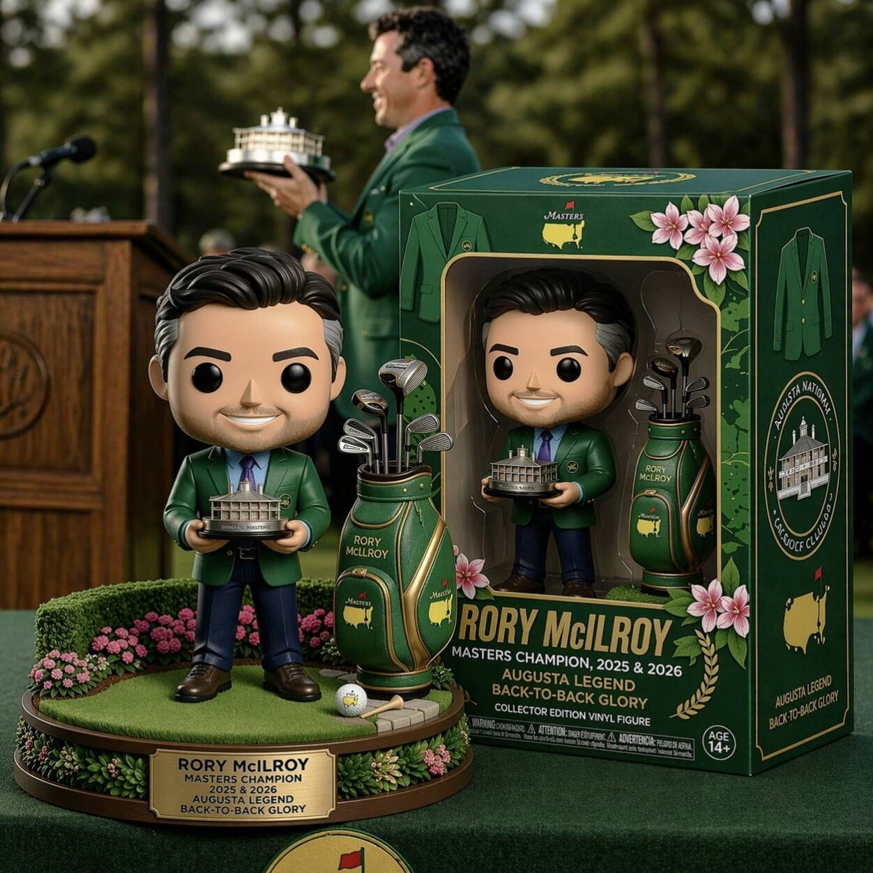 🔥RORY MCILROY BACK-TO-BACK MASTERS CHAMPION FUNKO POP! 🏆