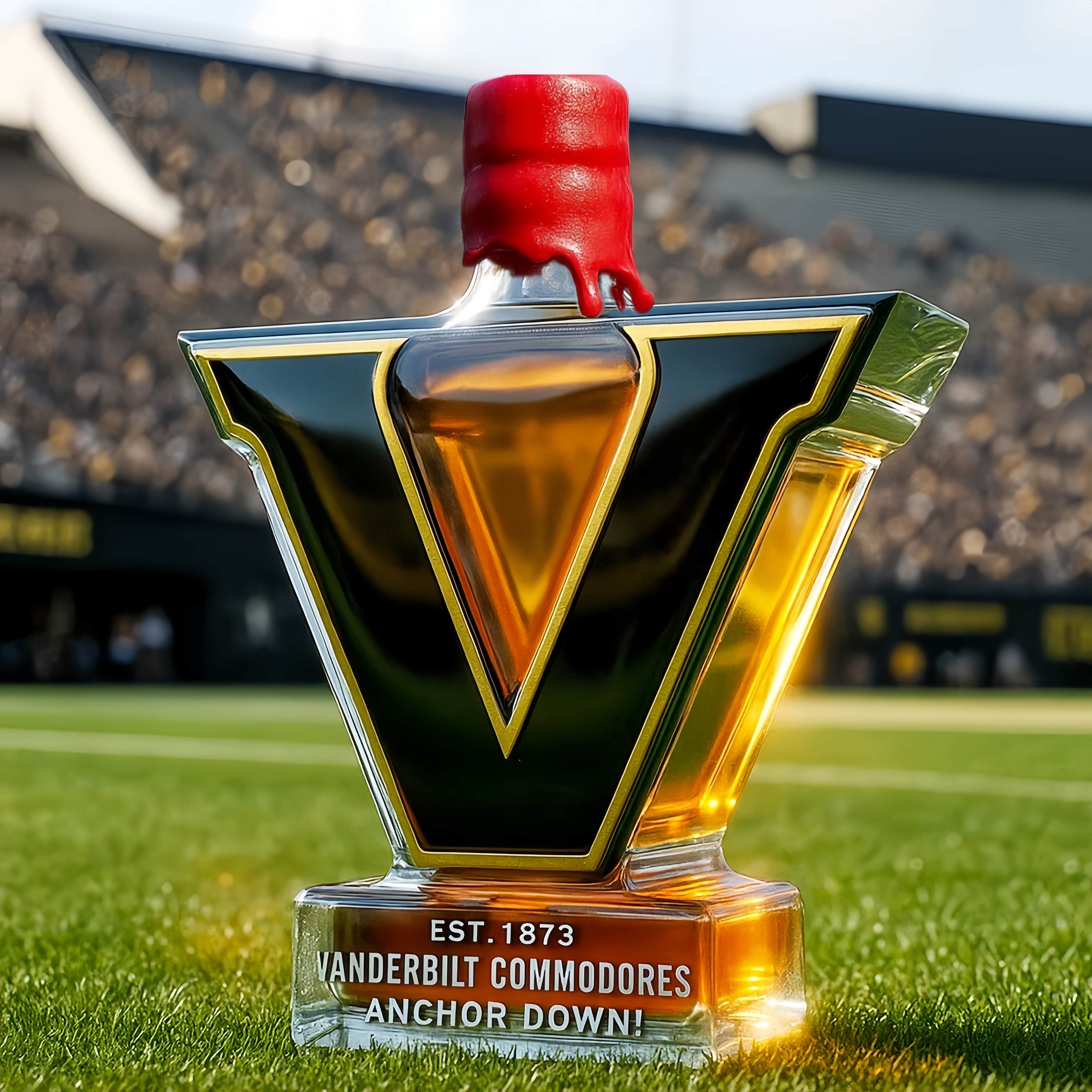 VANDERBILT COMMODORES ANCHOR DOWN Limited Edition Whisky Bottle