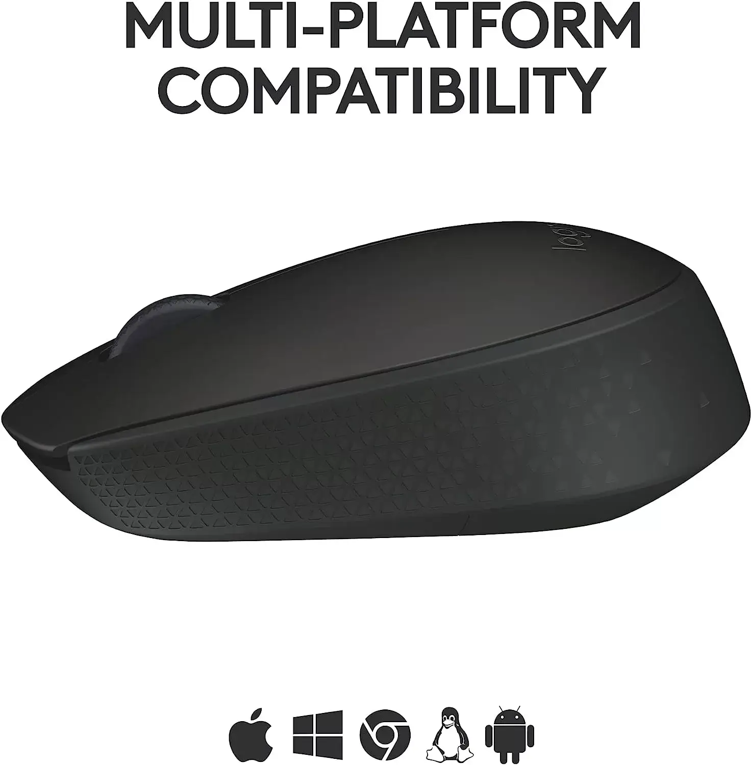 Logitech M170 Wireless Mouse for PC, Mac, Laptop, 2.4 GHz with USB Mini Receiver, Optical Tracking, 12-Months Battery Life, Ambidextrous - Blue Grey
