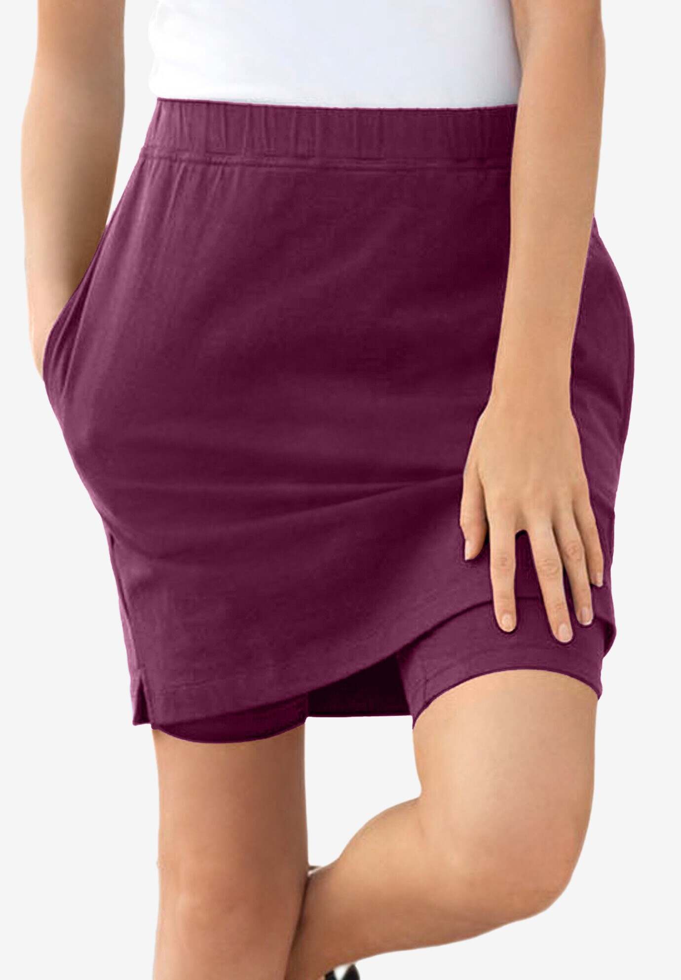 Stretch Cotton Skort