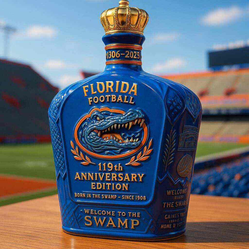 UF Football 119th Anniversary Whiskey Bottle