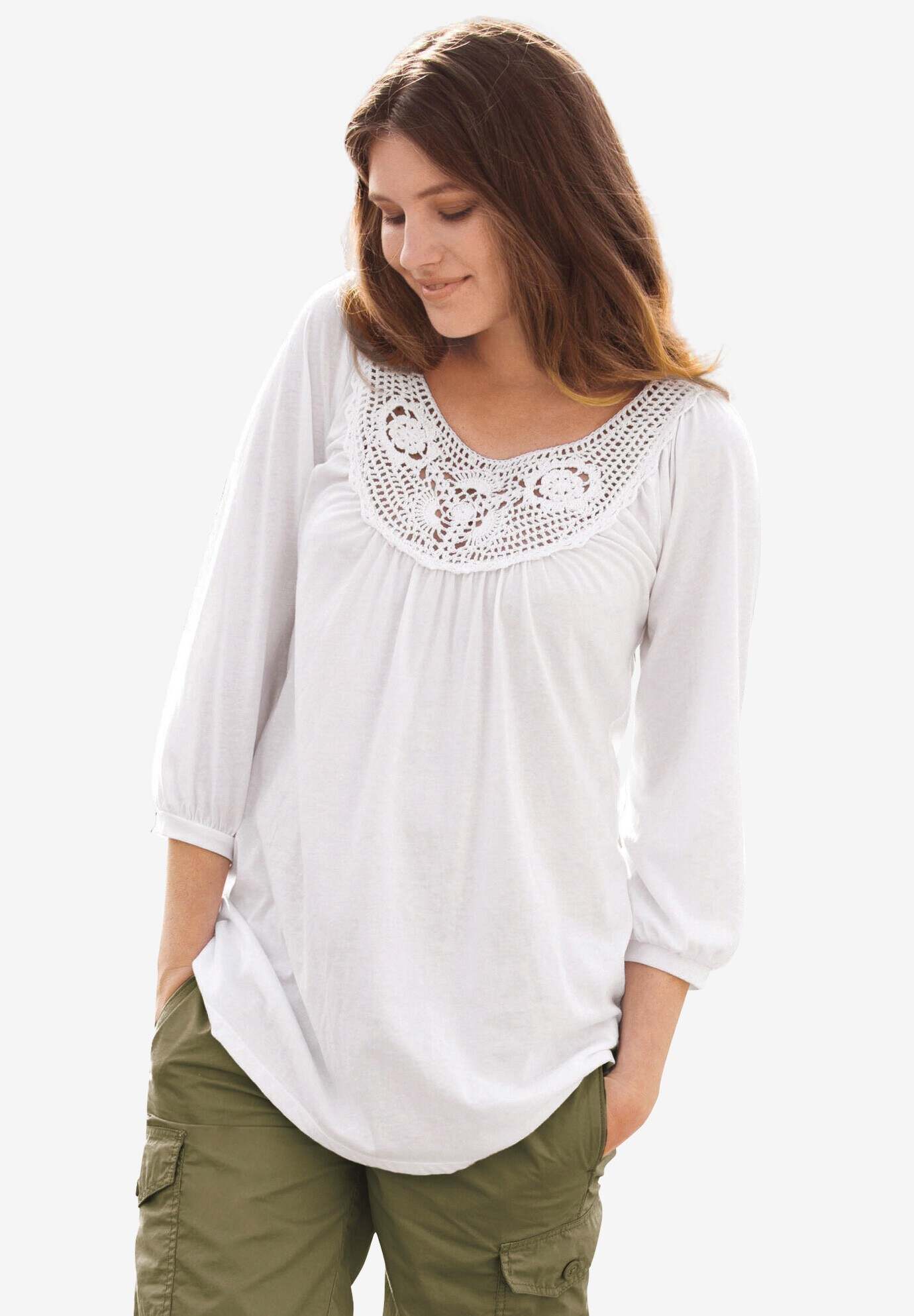 Crochet Trim Tunic