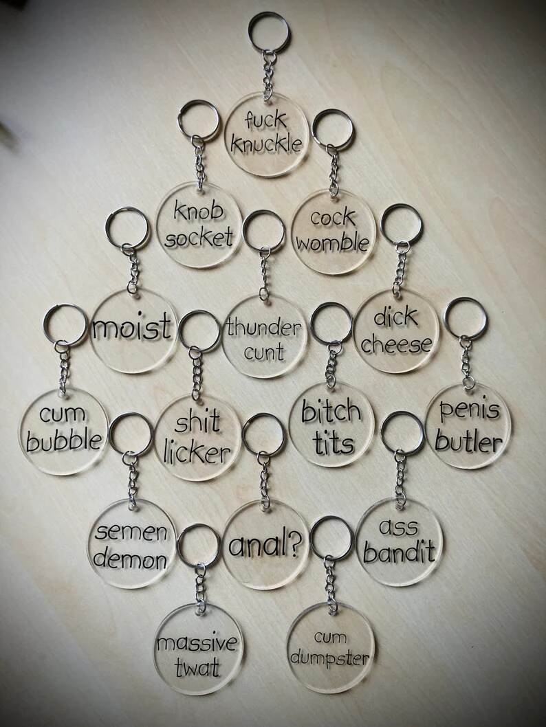 Swear Word Insults Keychain