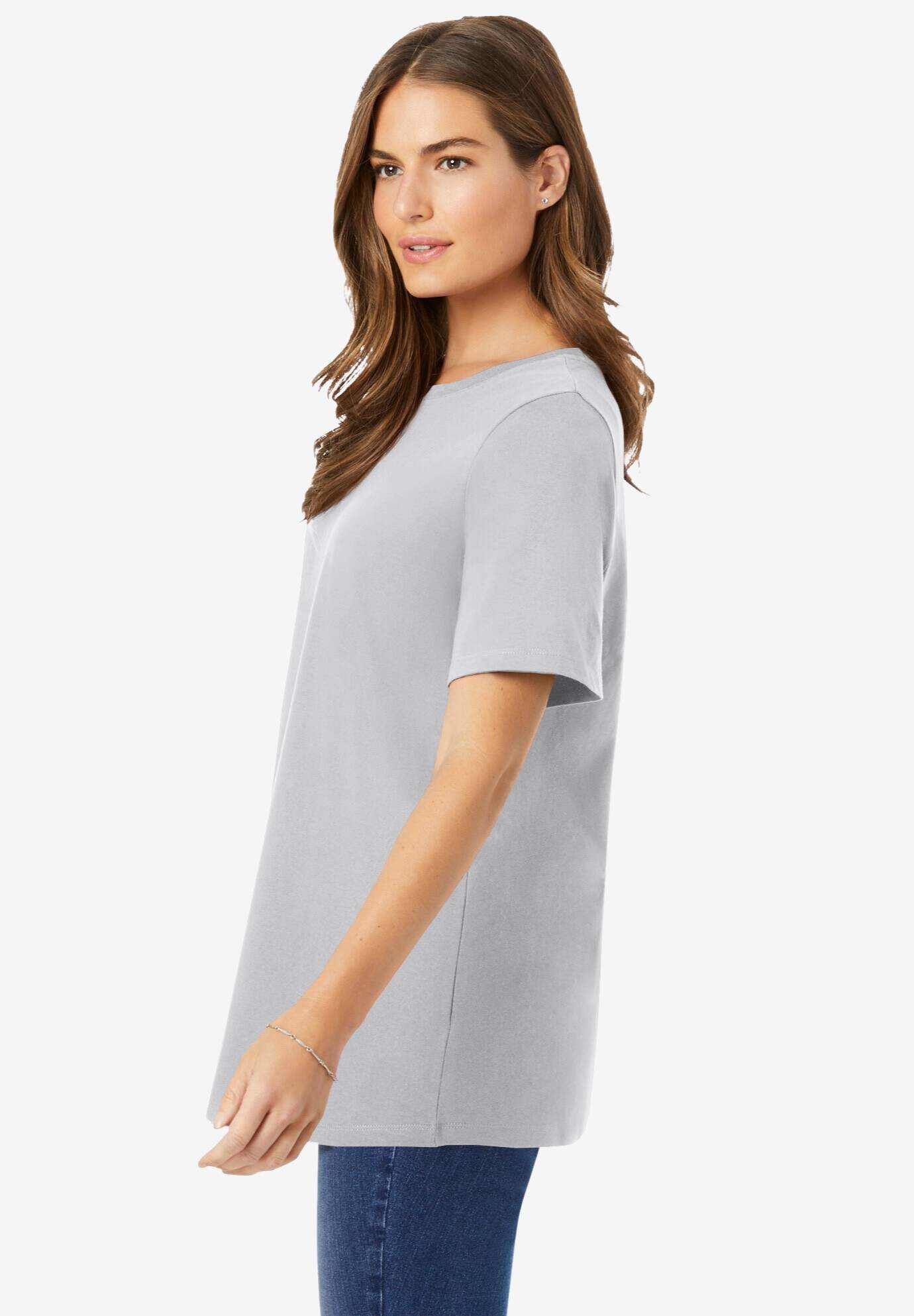 Perfect Short-Sleeve Crewneck Tee