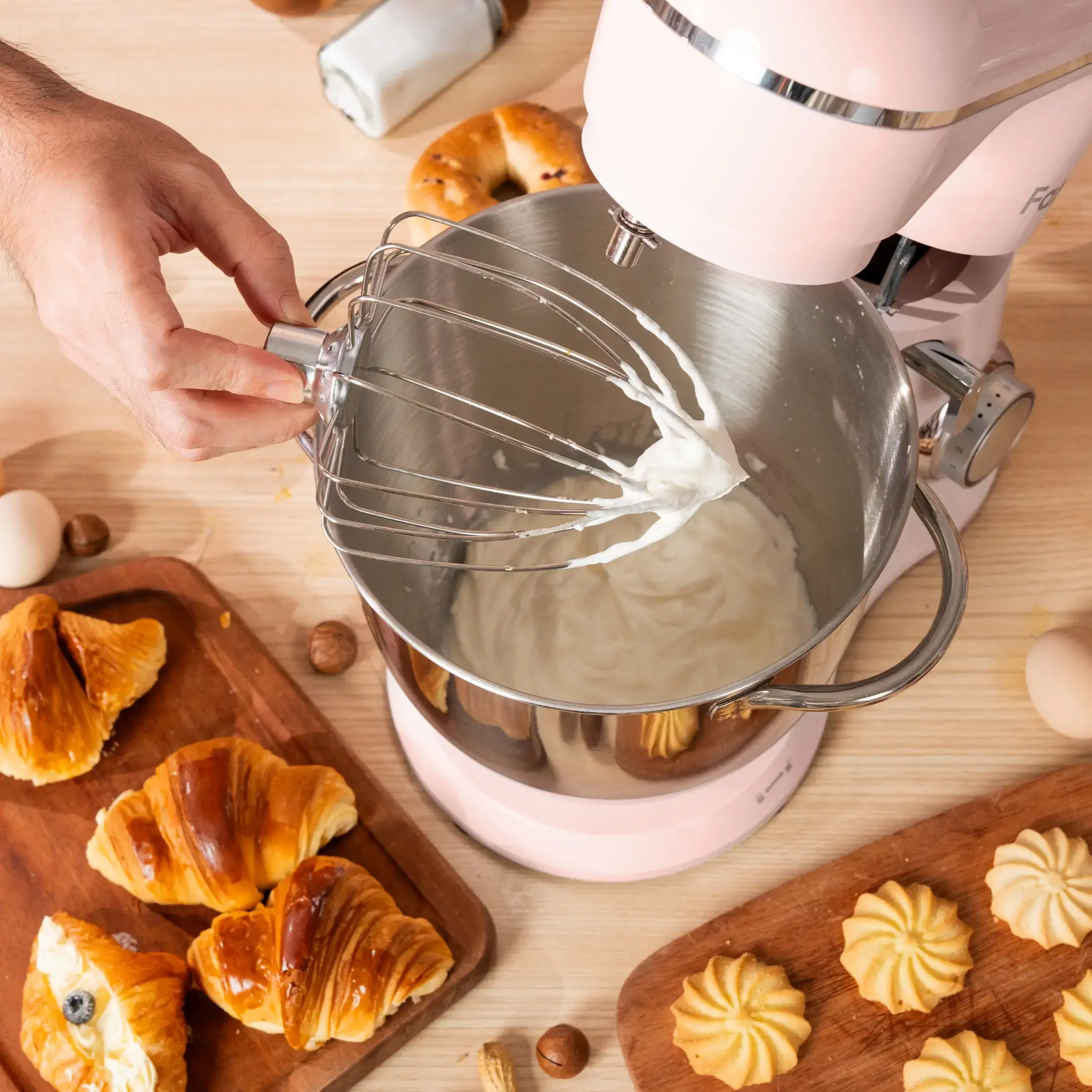 3.5QT/6.5QT Stand Mixer, 10-Speed Tilt-Head Electric Stand Mixer, 3-In-1 Kitchen Mixer with Bowl, Dough Hook, Whisk and Beater, Food Mixer for Baking, Cake and Most Home Cooks