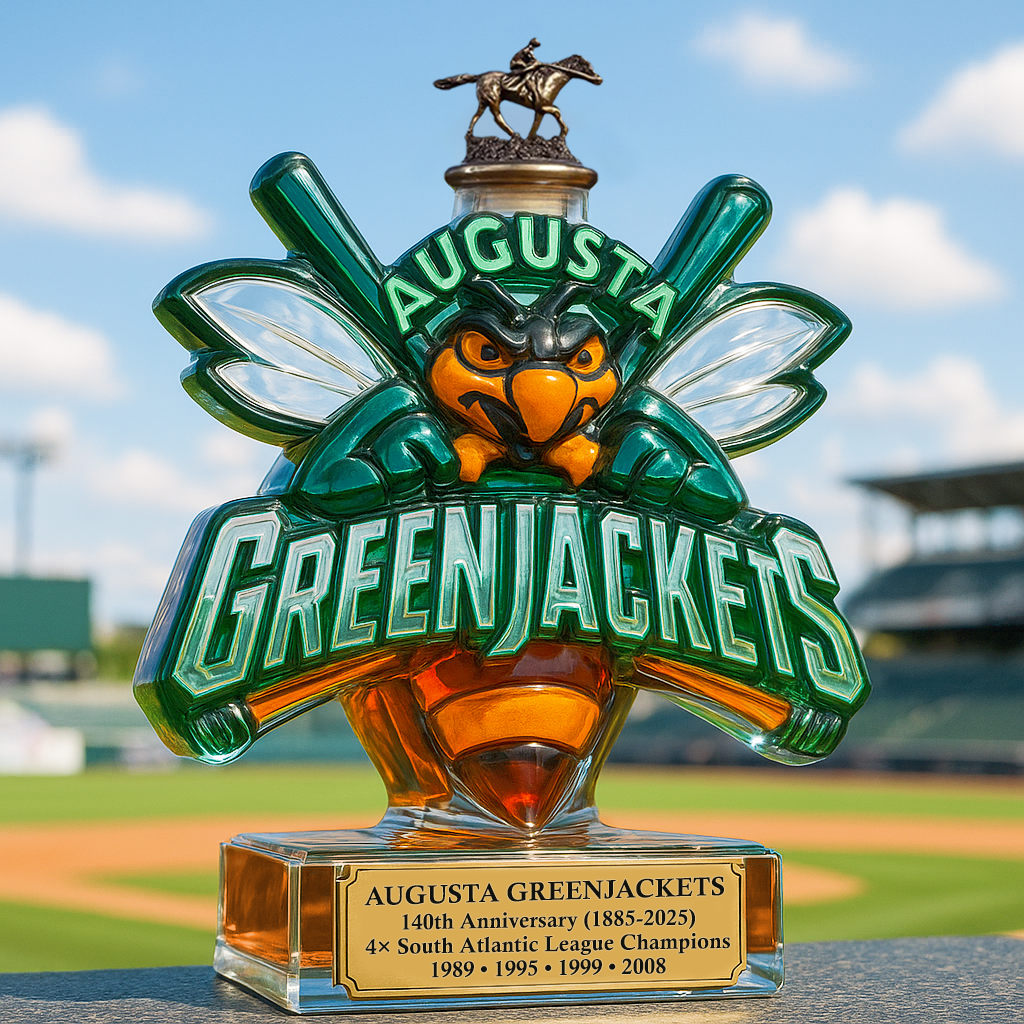 Augusta GreenJackets Glory Whiskey Bottle