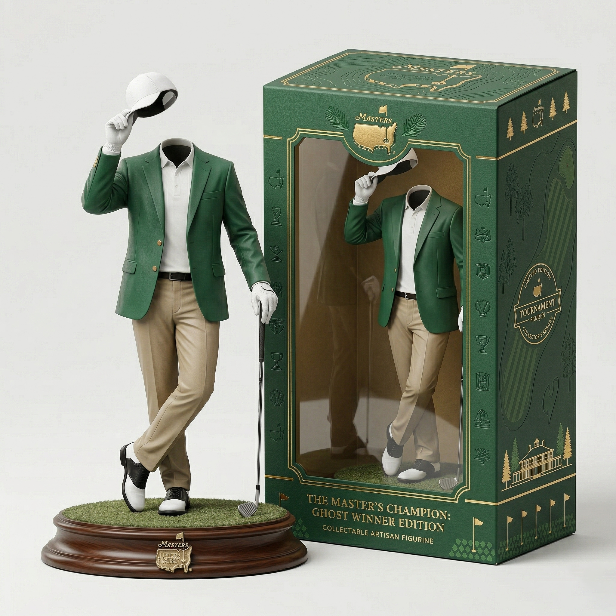 🏆 The Masters: Green Jacket Salute – Legacy Champion Figurine ⛳