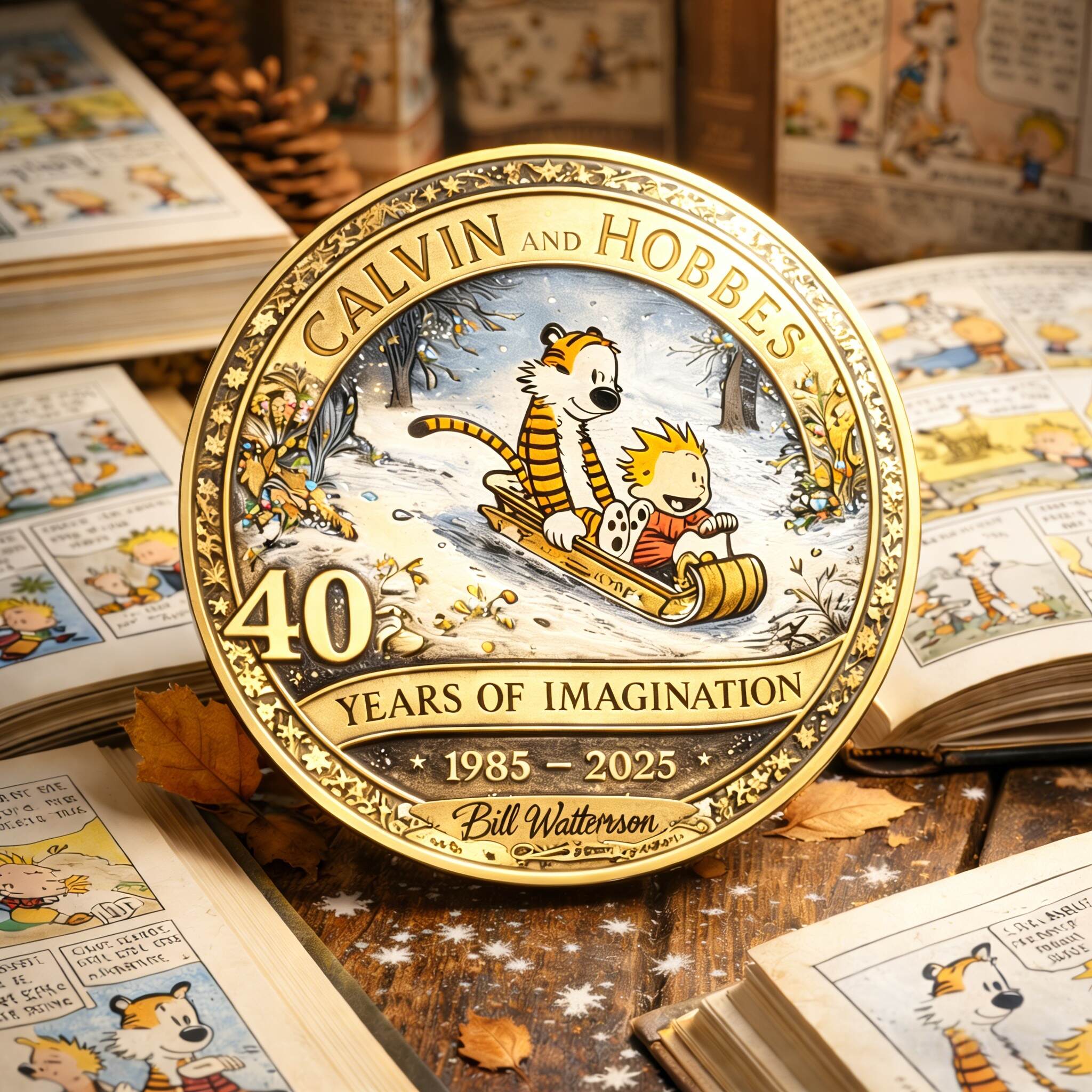 Calvin & Hobbes · 40th Anniversary Commemorative Coin