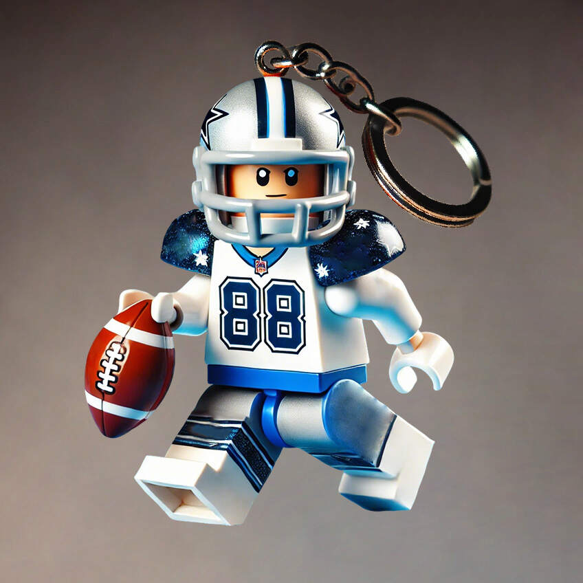 Football Team Building Set Kit Keychain