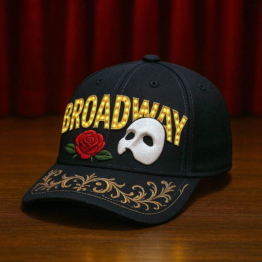 Broadway Hand-Embroidered Baseball Cap