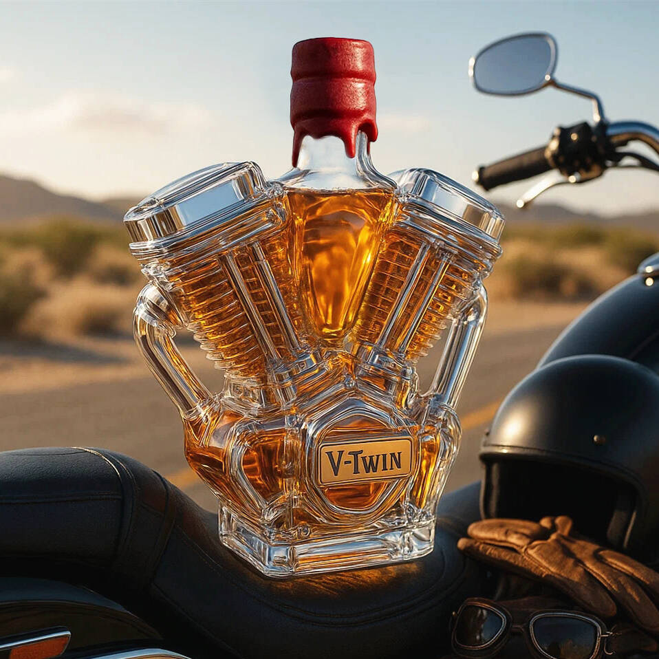 V-Twin Whiskey Bottle