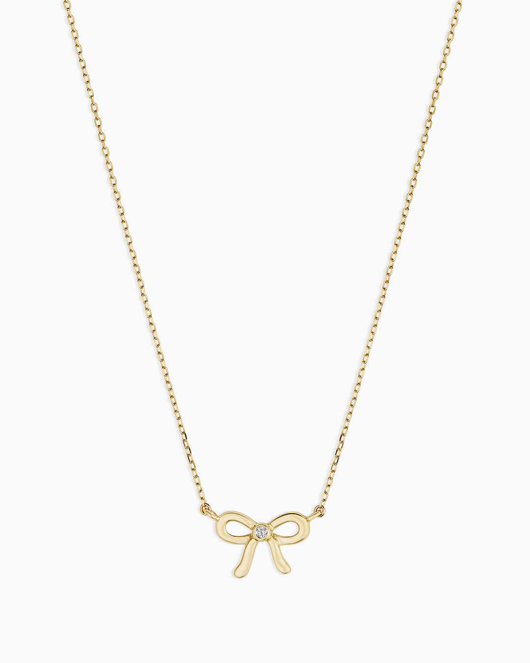 Diamond Put a Bow on it Necklace