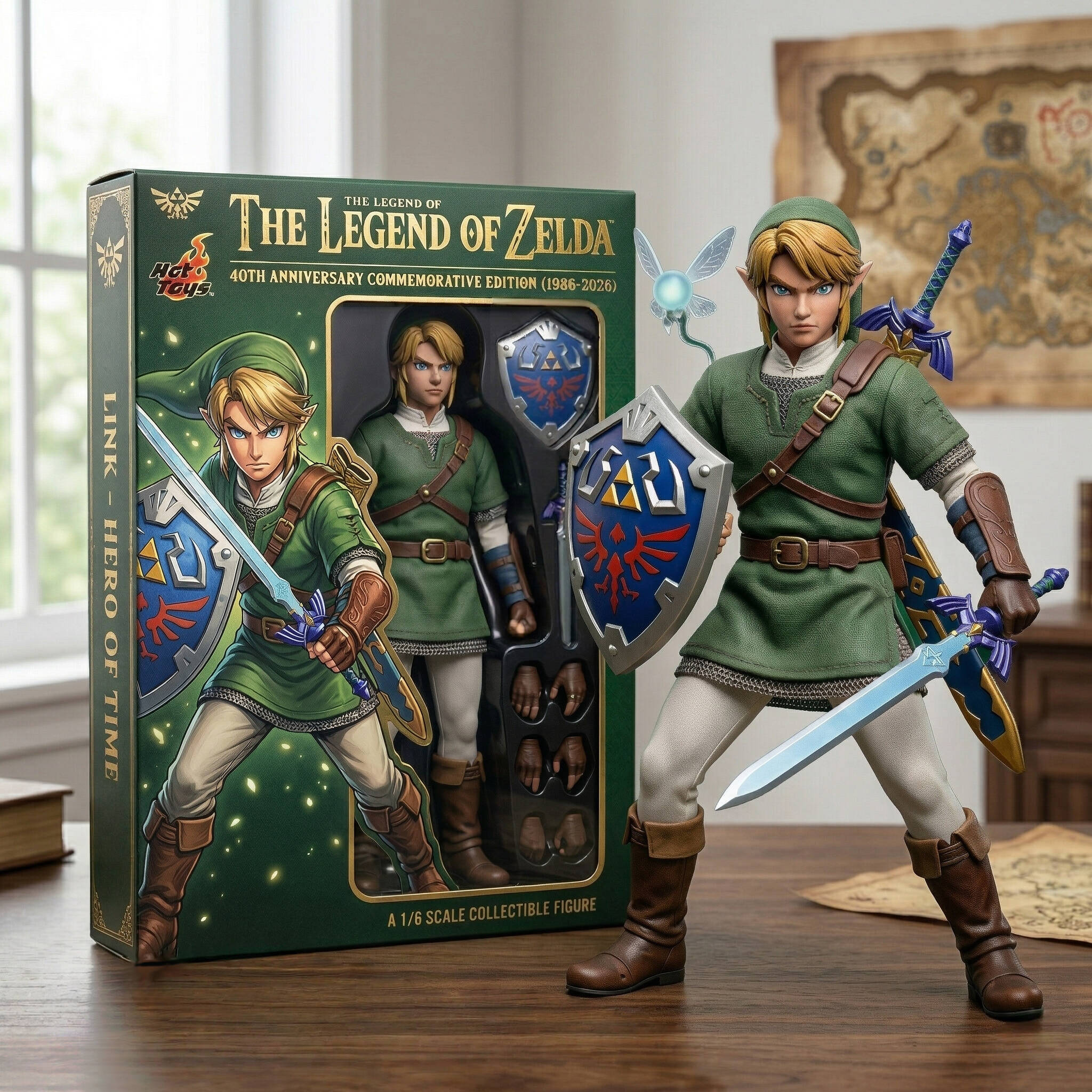 ⚔️The Legend of Zelda 40th Anniversary Hot Toys Scale Collectible Figure（1986-2026）