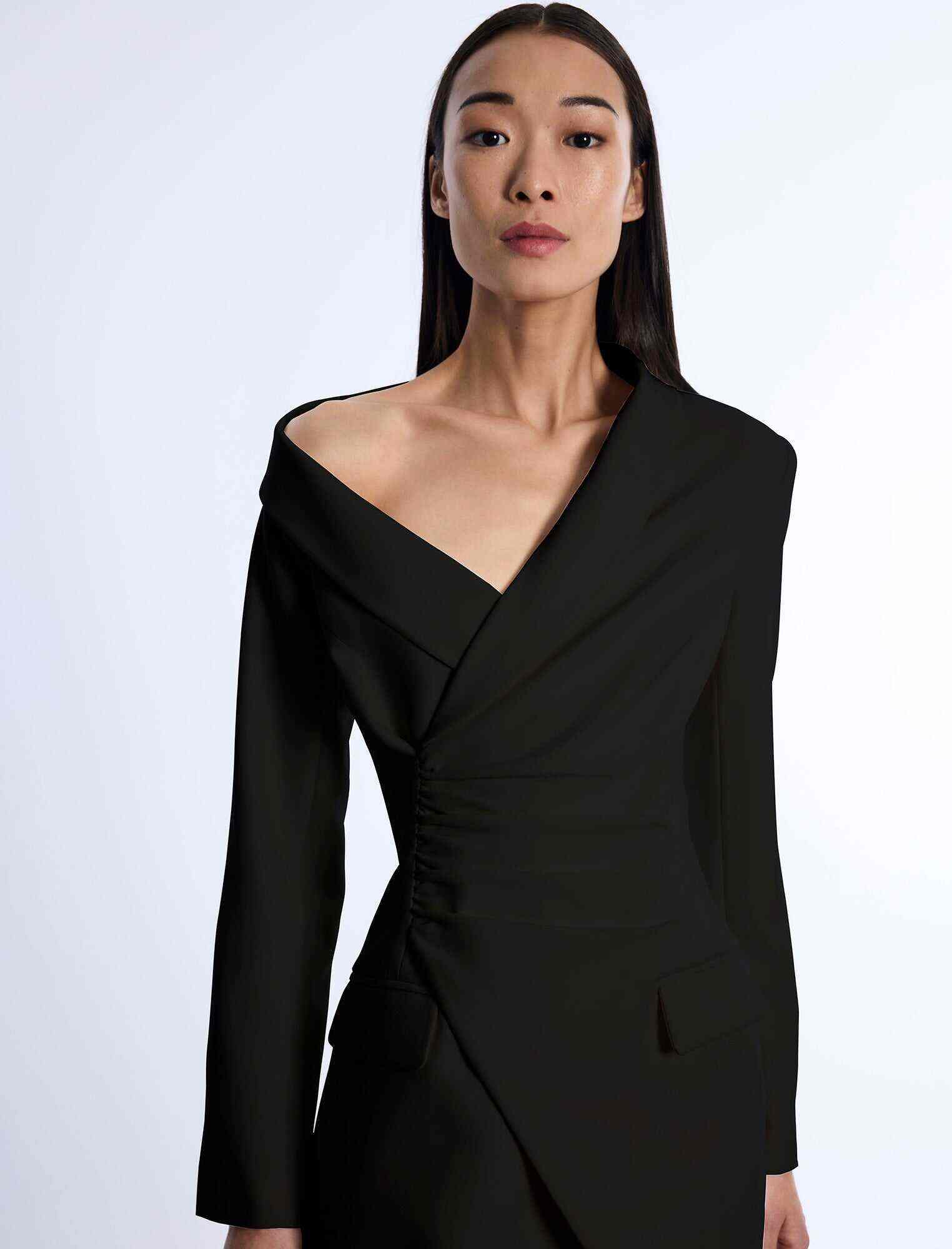TestAsymmetrical Off Shoulder Dress