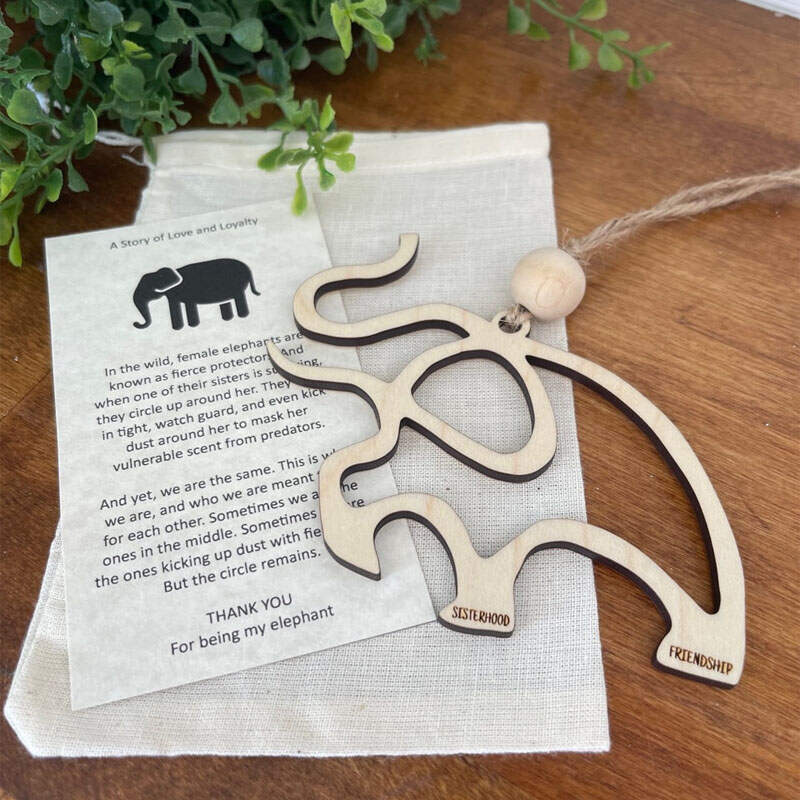 A story of love and loyalty Elephant ornament gift