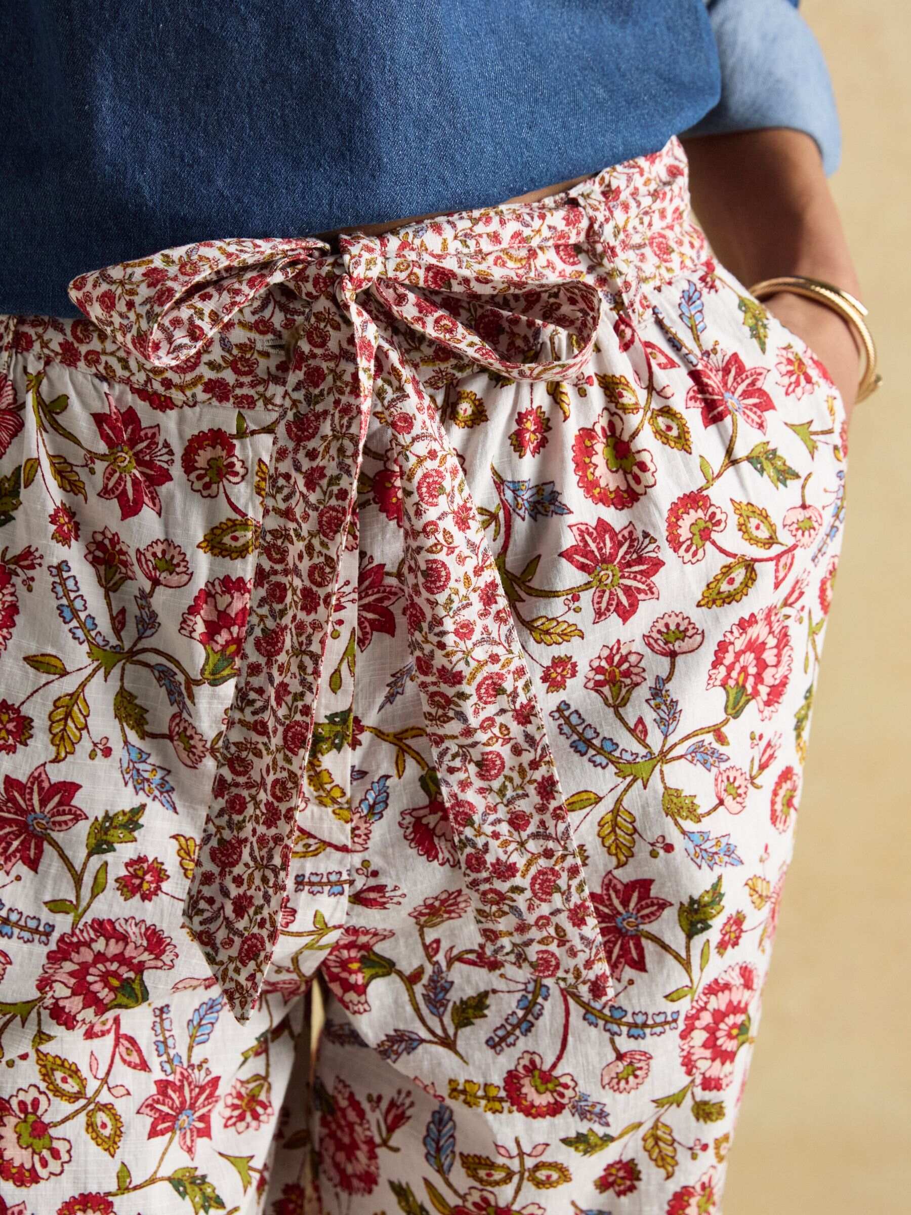 Multi Tie Waist Pull On Trousers