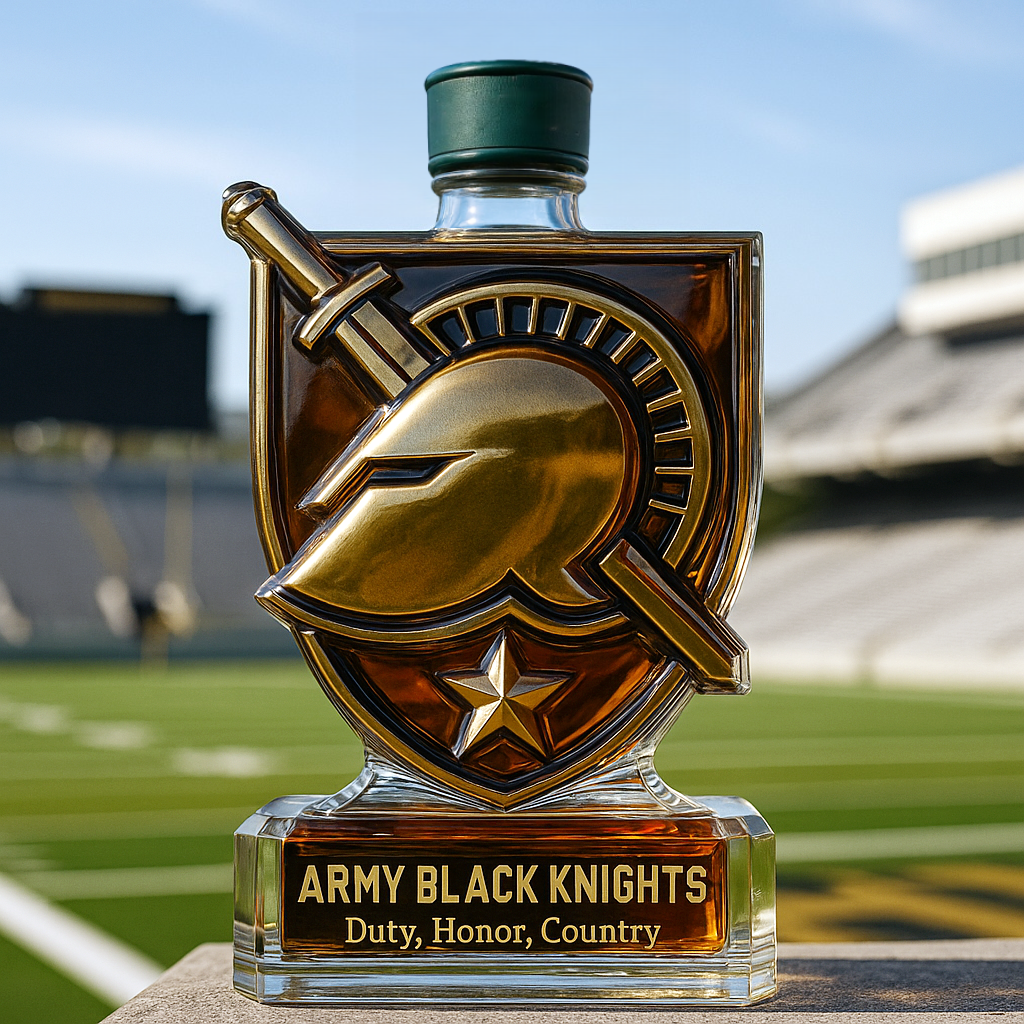 Army Black Knights Limited Edition Whiskey Bottle