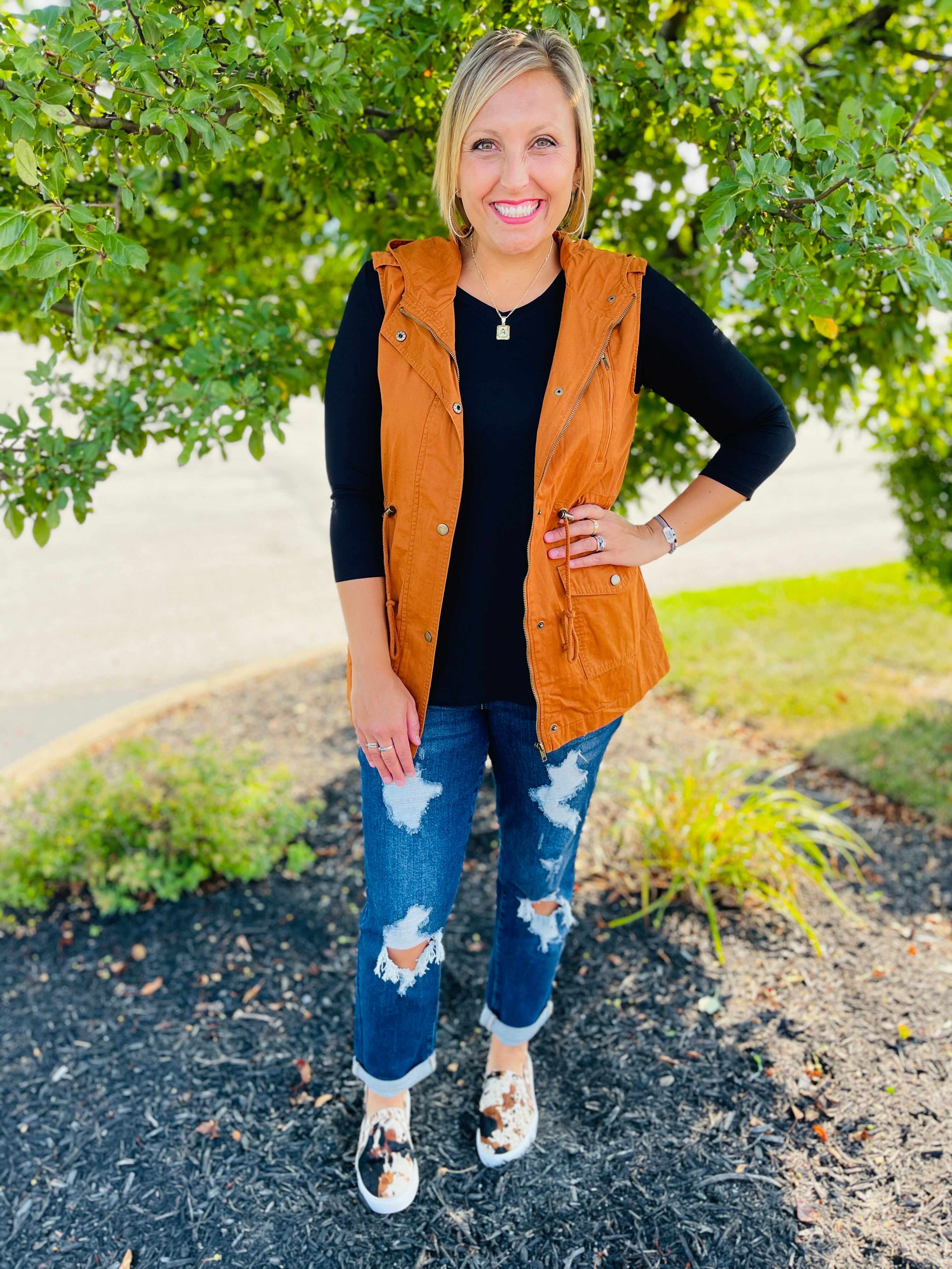 PLUS/REG  A+ Boyfriend Jeans