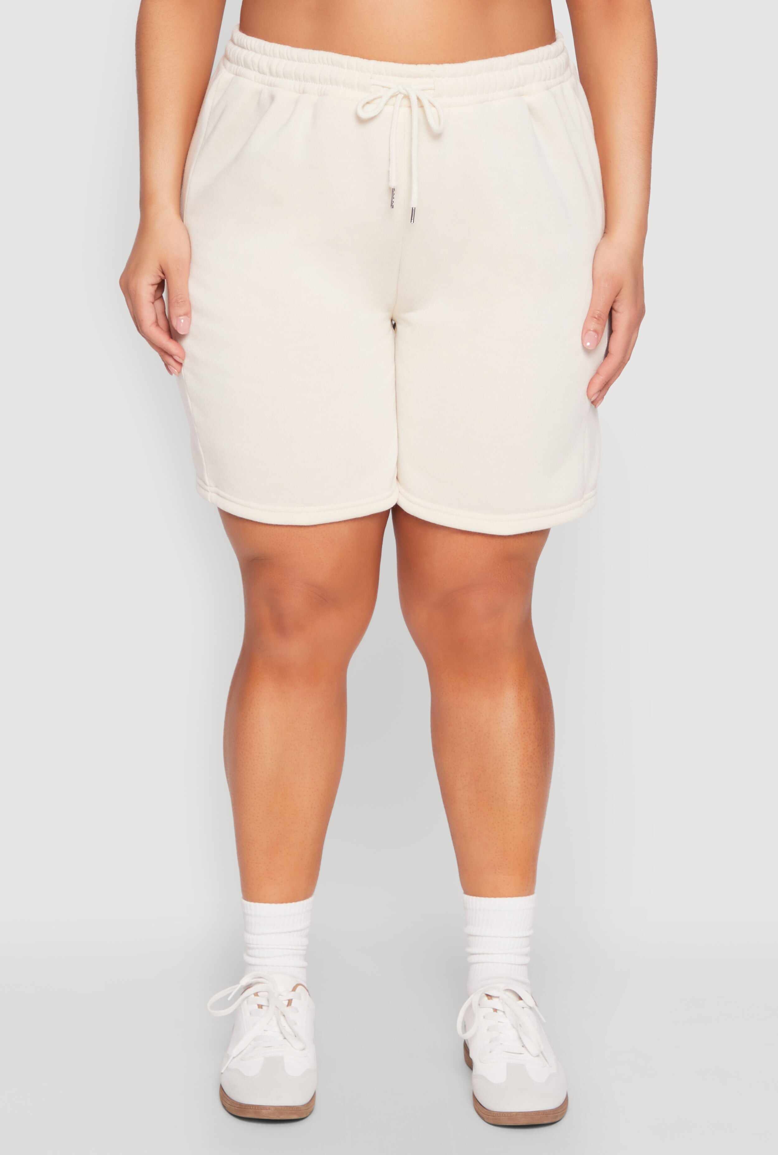 Plus Size Fleece Lined Sweatshorts