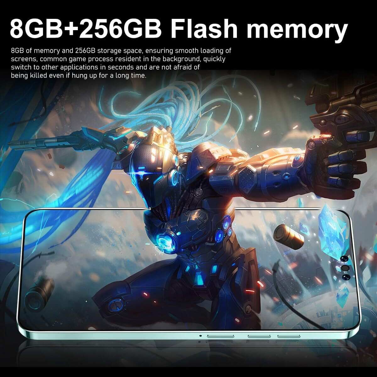 Unlocked Cell Phones Android 13 Phones 8GB+256GB Octa Core | 6.7