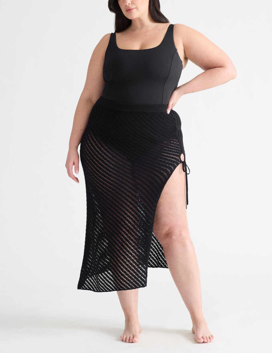 Crochet-Knit Beach Skirt