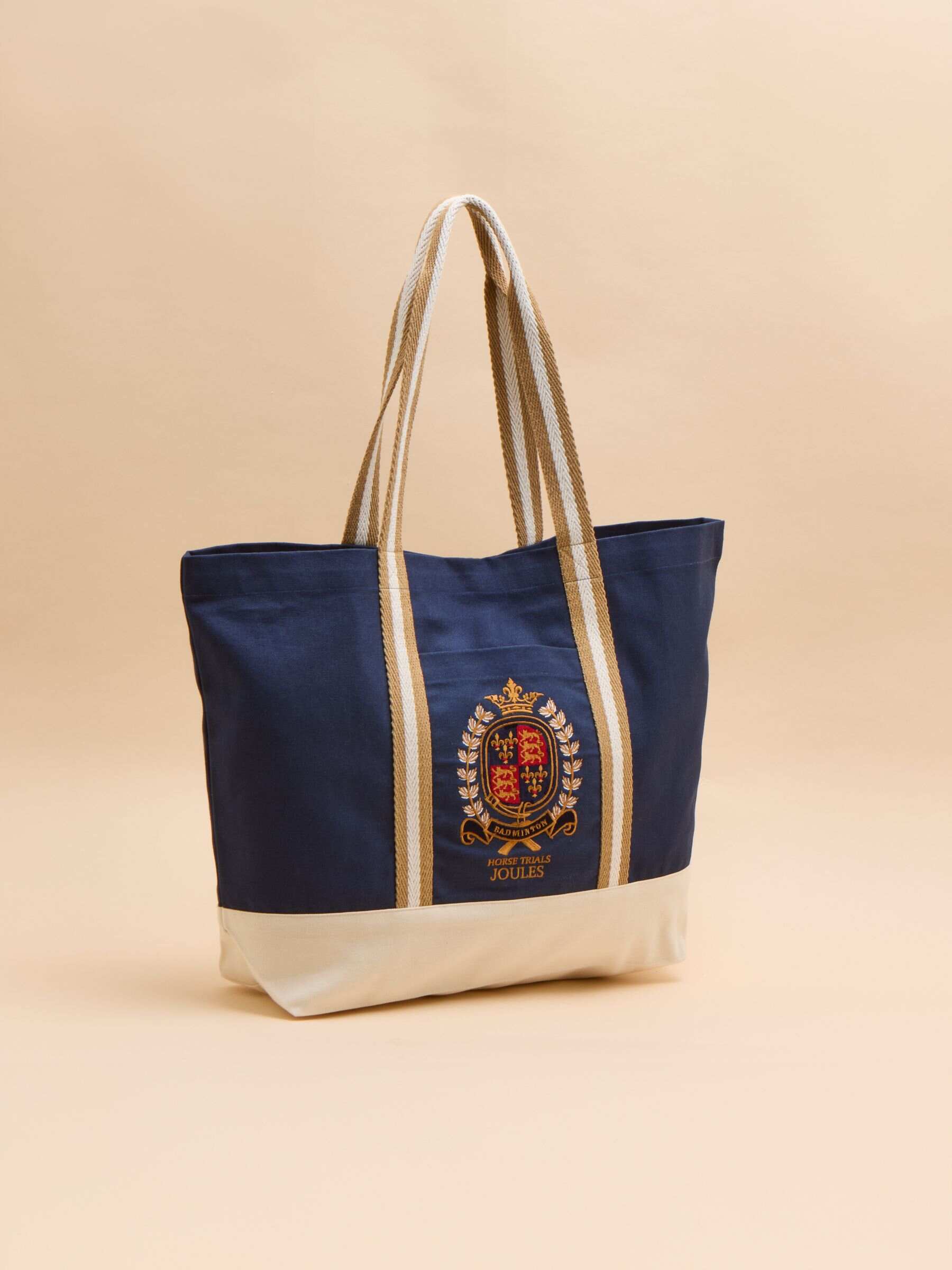 Official Badminton Navy Embroidered Canvas Tote Bag