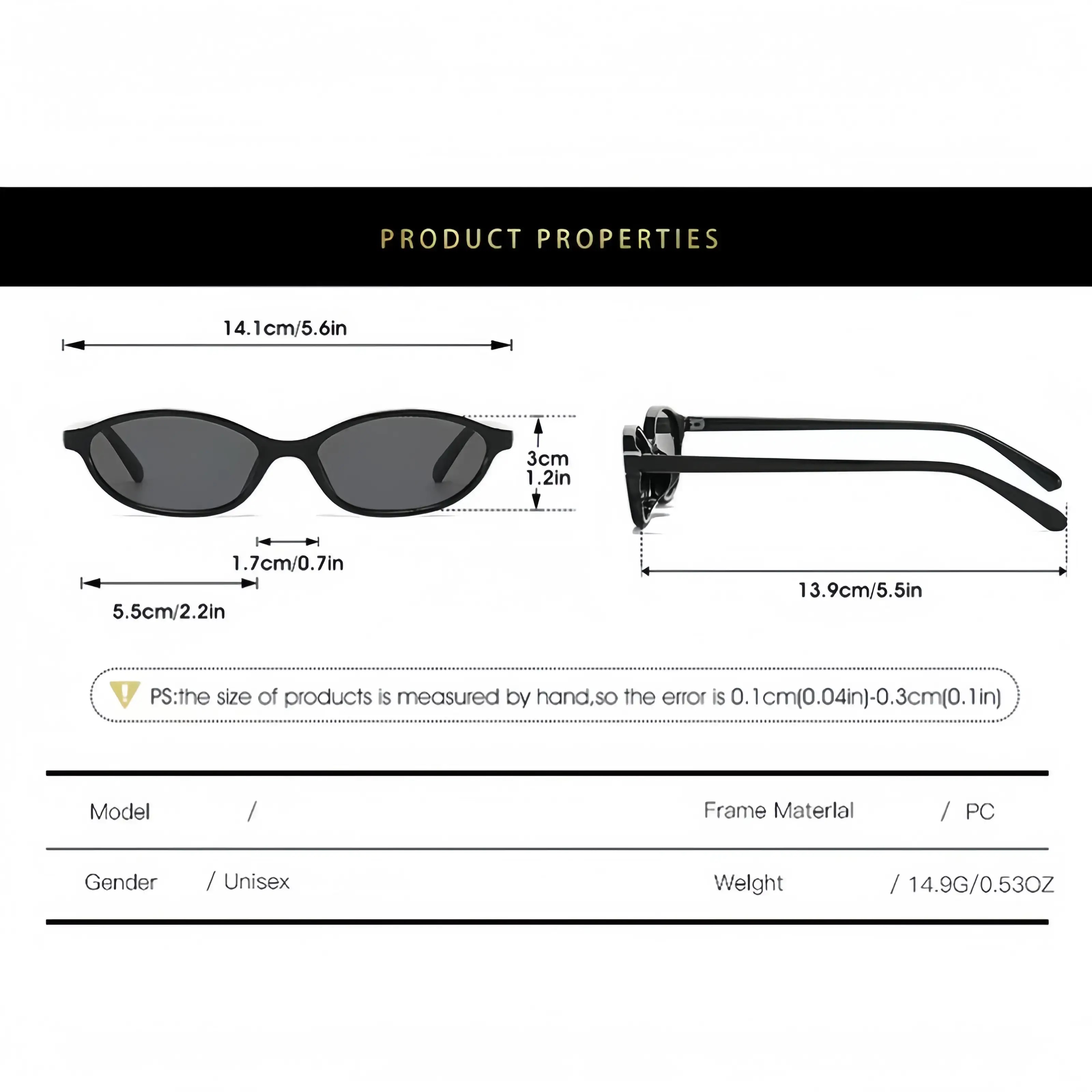 3 PCS Retro Oval Sunglasses for Women Chic Cat Eye 90s Sunnies Lightweight Narrow Shades Trendy UV Protection Sunglasses Vintage Rich Girl Sunglasses Women Sunglasseswomen summerwins