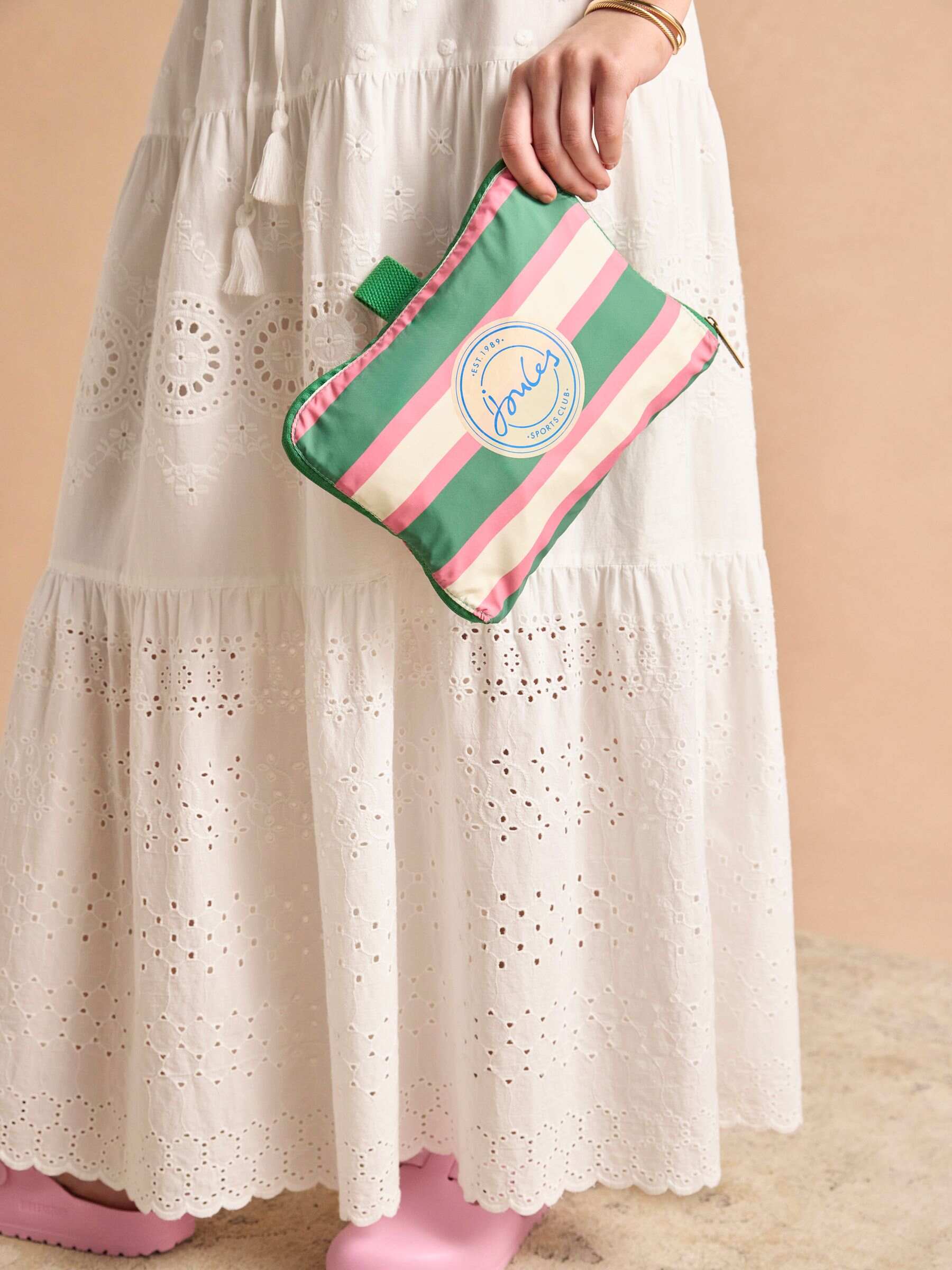 Green Resort Stripe Packaway - Duffle