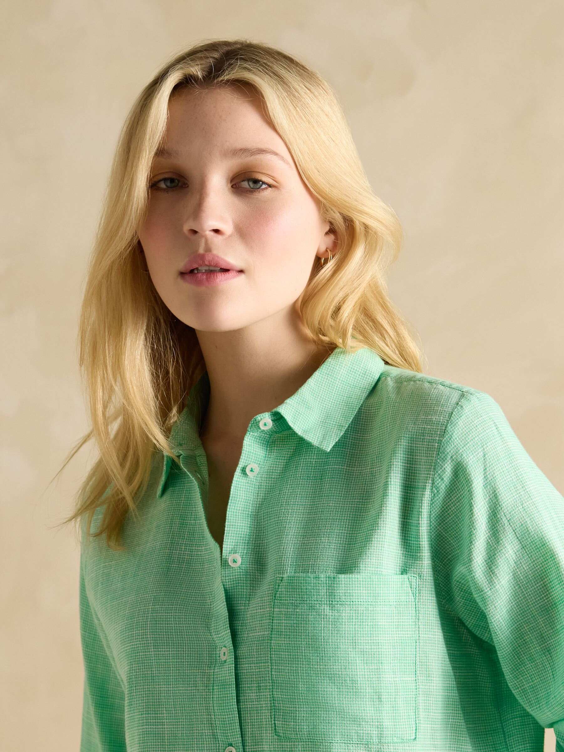 Ida Green Cotton Shirt
