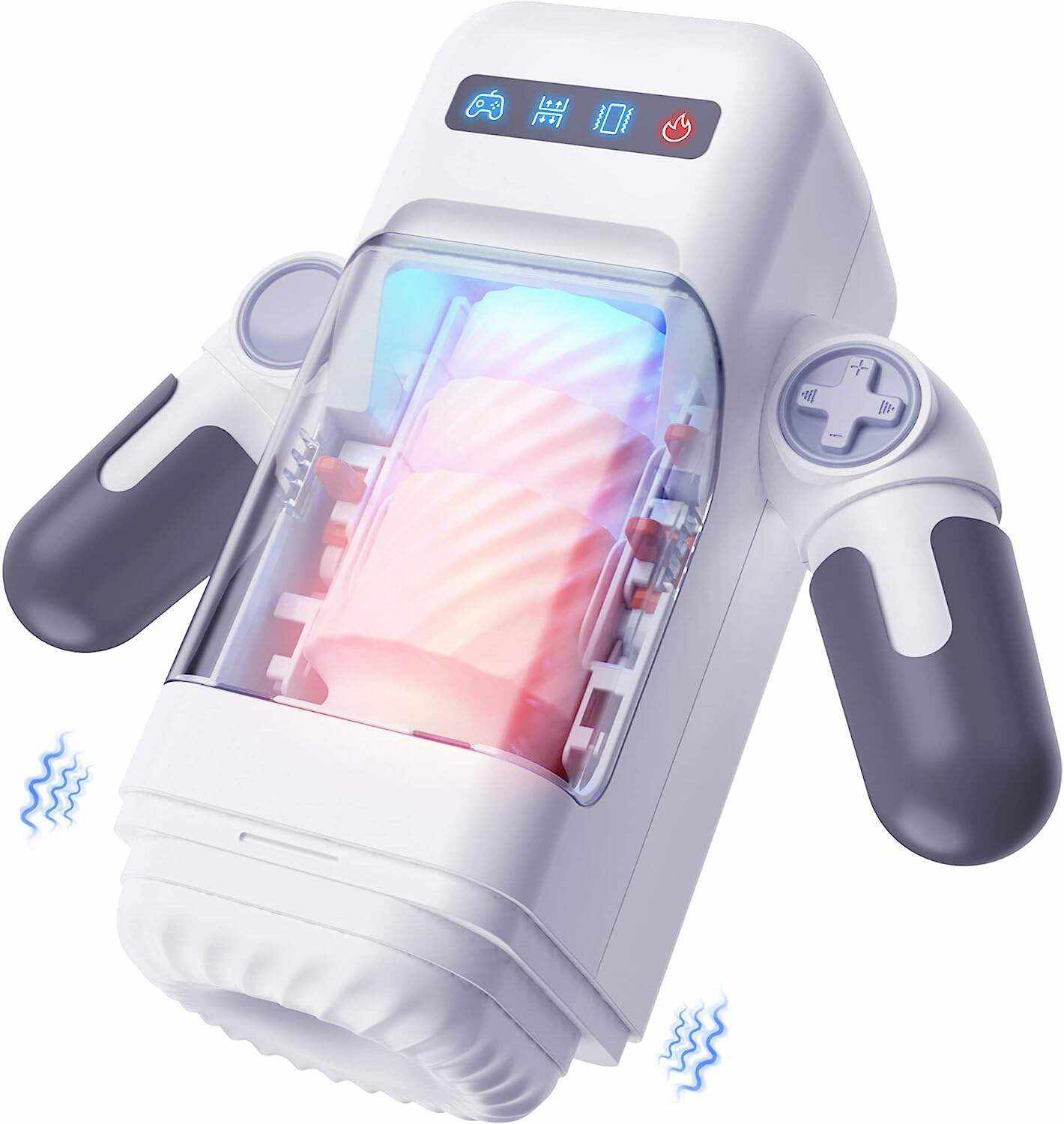 Automatic Male Masturbator, AMOVIBE Male Masturbators Cup with 10 Thrusting & Vibration Modes, Sex Toys for Men with Heating Function, Automatic Stroker with Phone Holder, Adult Sex Toys & Games
