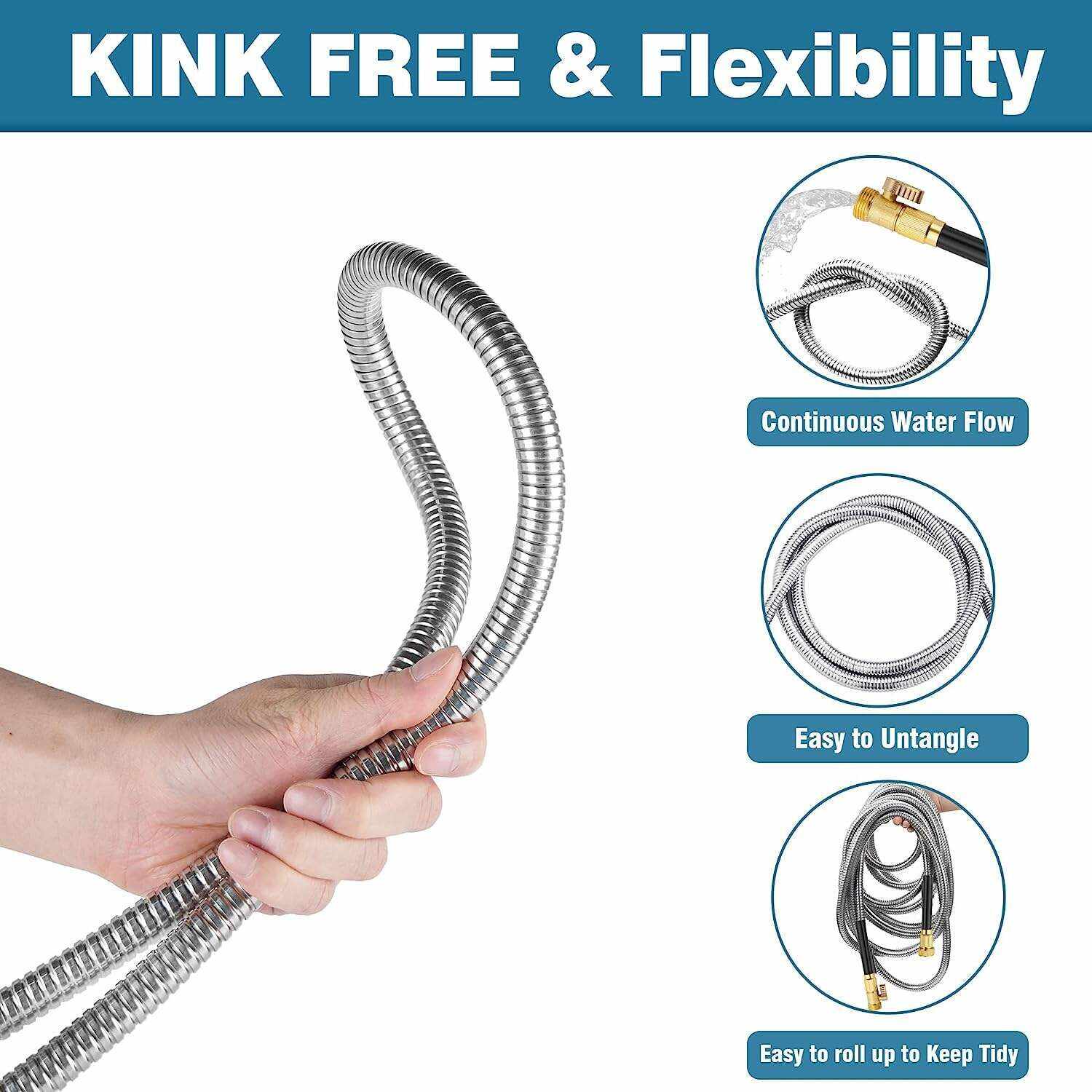 Garden Hose 100 ft Metal