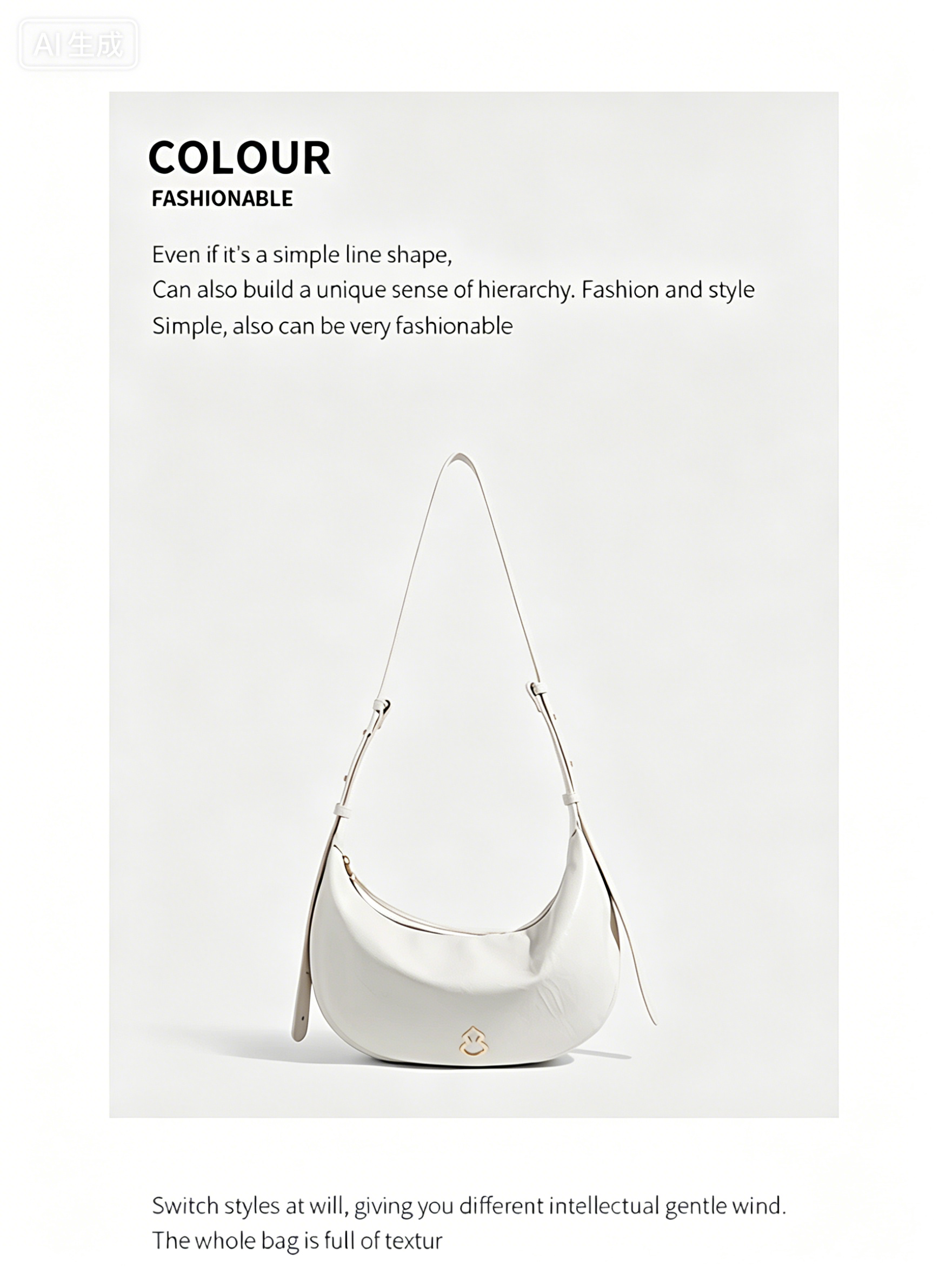 Fashionable classic Handbag Moon