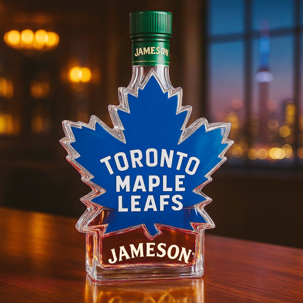 Toronto Maple Leafs Whiskey Bottle