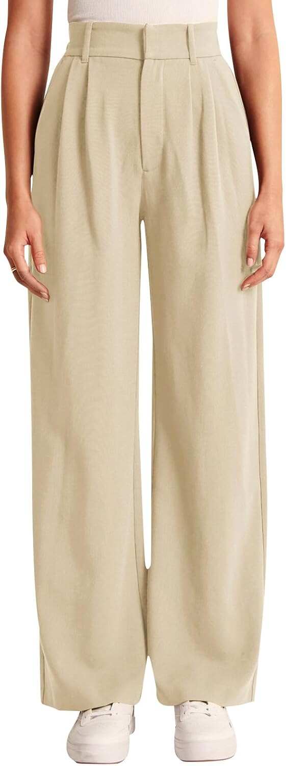 High-Waisted Work Pants for Women – Business Casual Office Trousers with Pockets (2025 Edition)