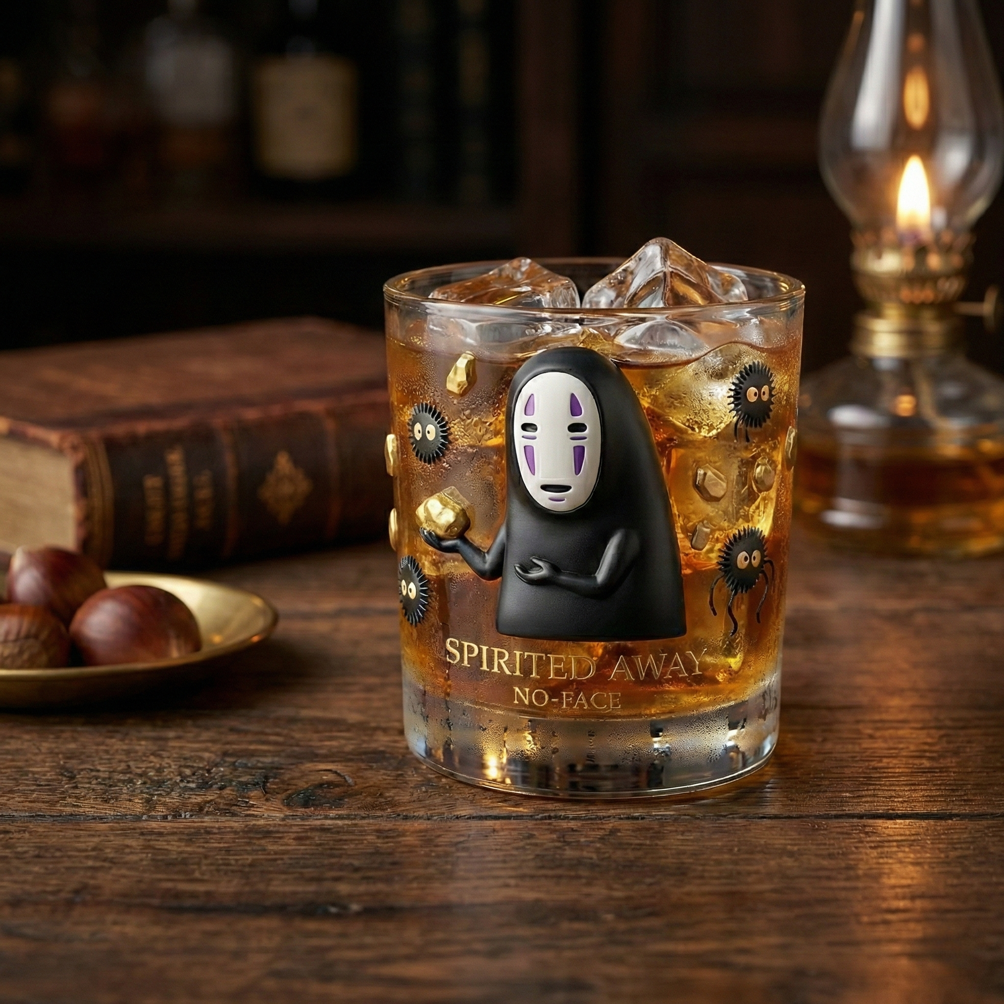 No-Face Black Gold Collector's Whiskey Cup