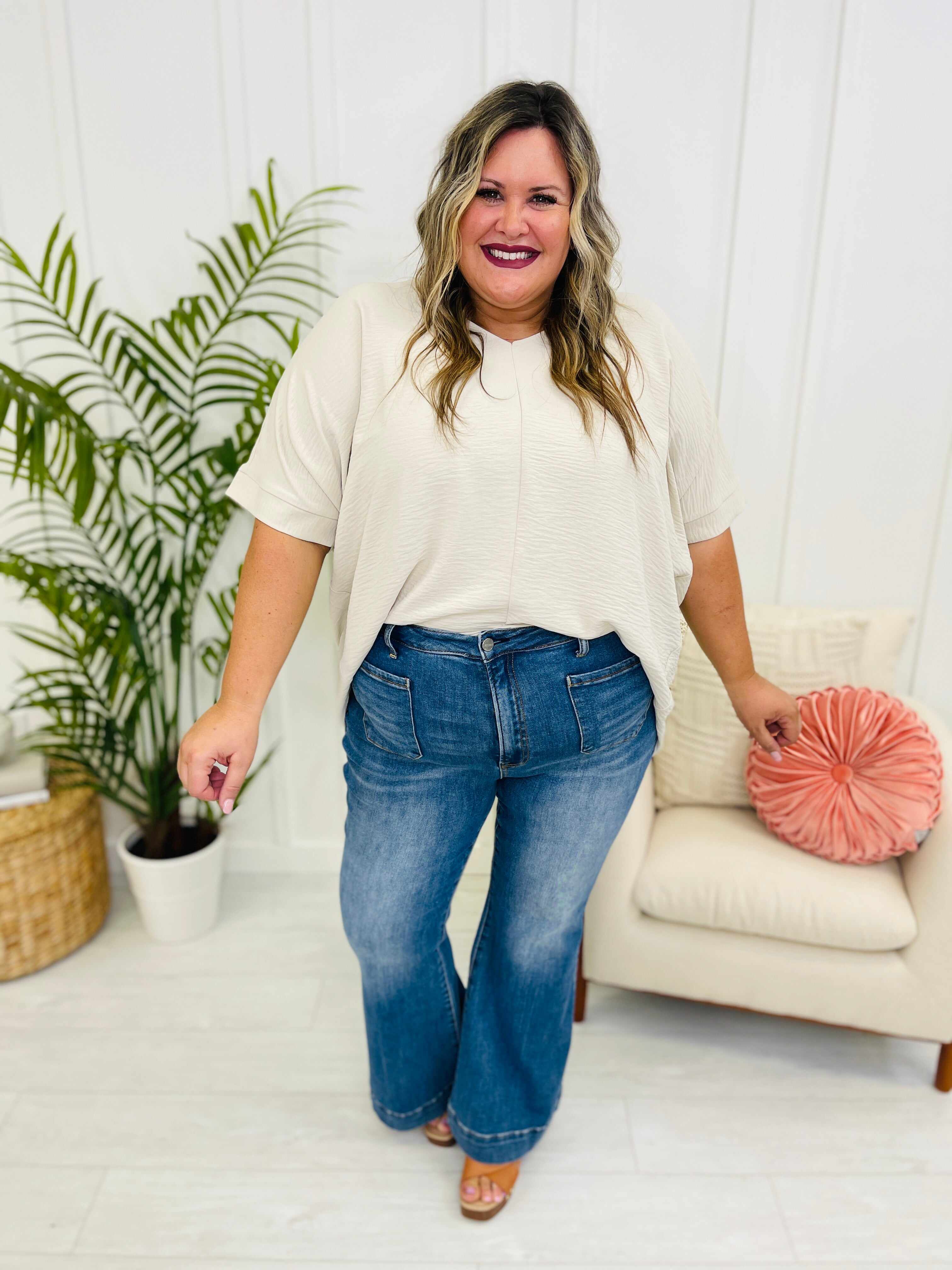 Risen REG/CURVY Belle of the Ball Bell Bottom Jeans
