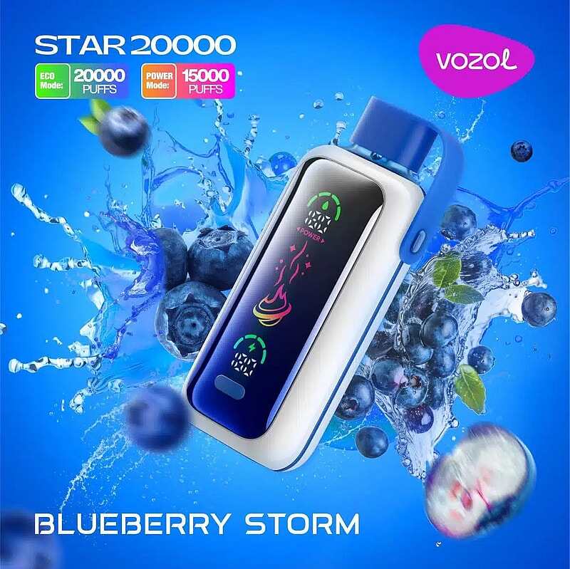 Vozol Star 20K Puffs Disposable Vape | Dual Power Mode with Mirror Screen