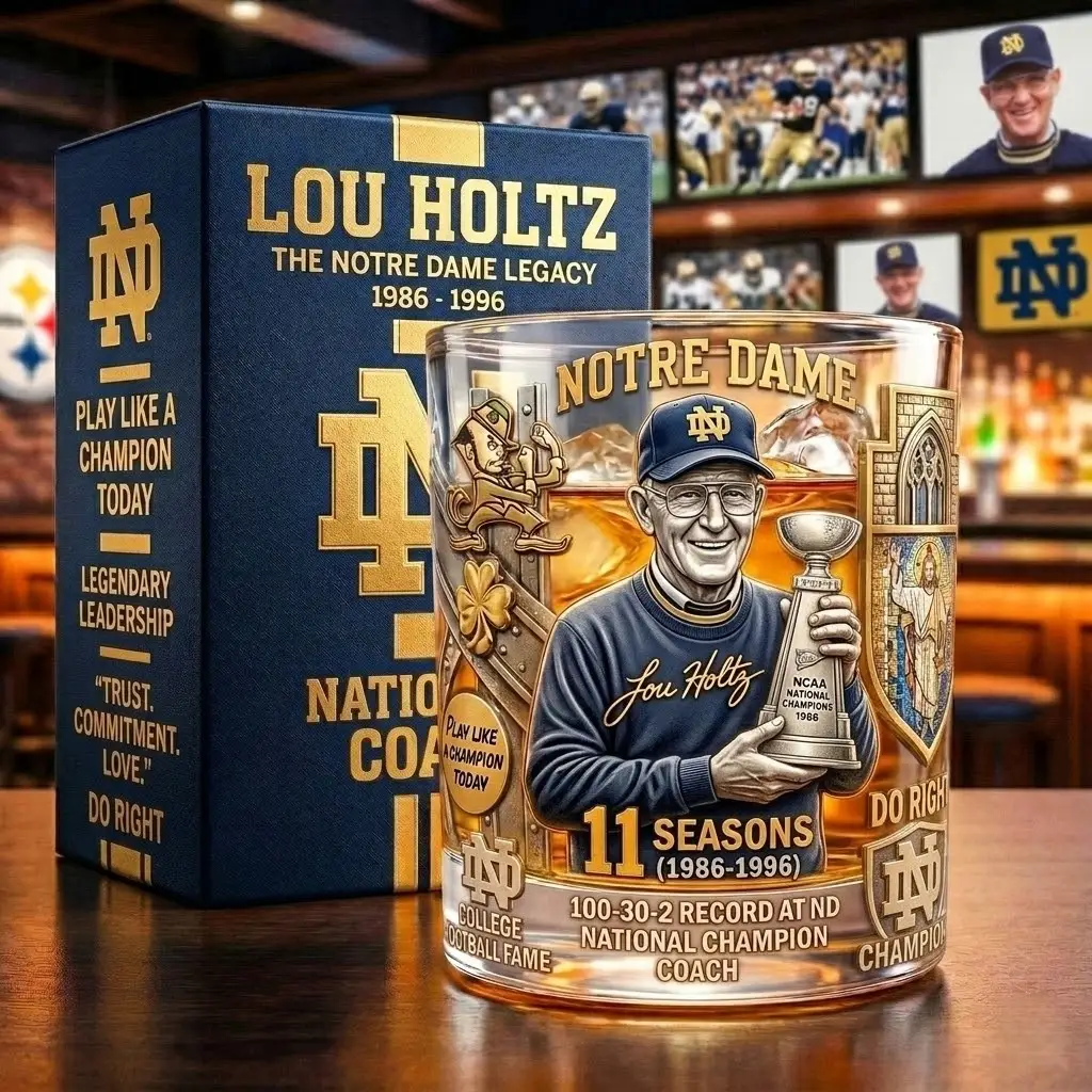 Legendary Coach Lou Holtz Commemorative  Whiskey Bottle