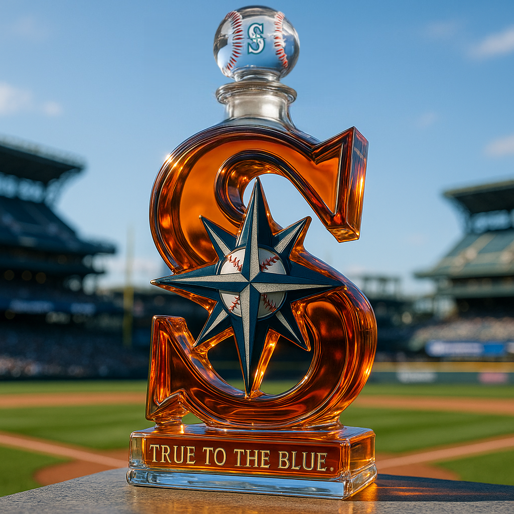 ⚓Seattle Mariners Whiskey Bottle