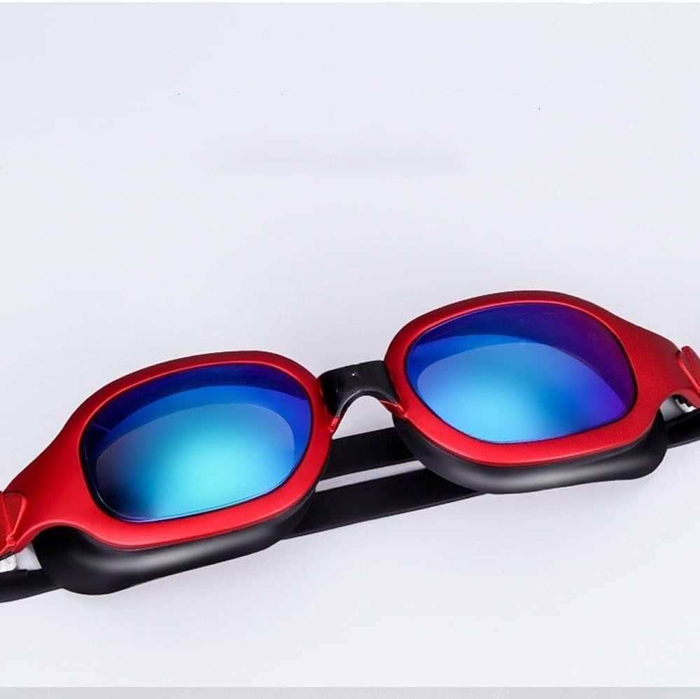 Swim Goggles, Anti-Fog HD Electroplating Swimming Glasses, Protection Wide View Swim Goggles with Silicone Seal, for Women Men Adult Youth Kids (Color : Black)Soft and comfortable for all face shapes