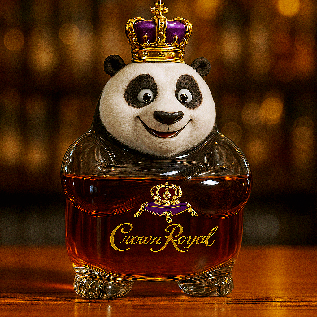 Kung Fu Panda Whiskey Bottle