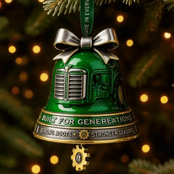JD Tractor Bell Ornament