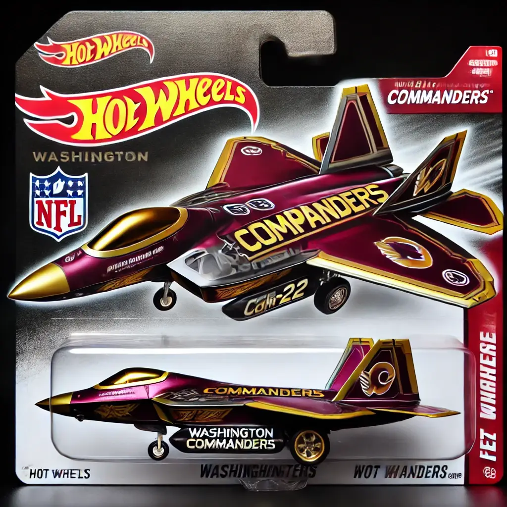 Hot Wheels x NFL F-22 Fighter
